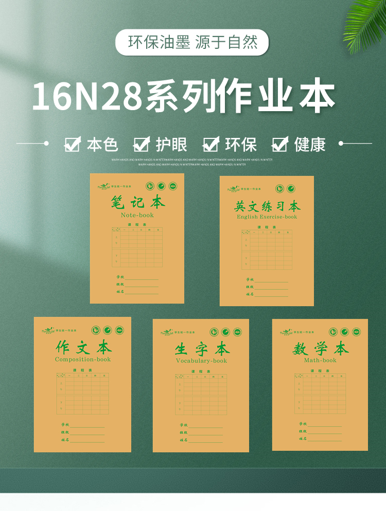 16N28系列作業(yè)本